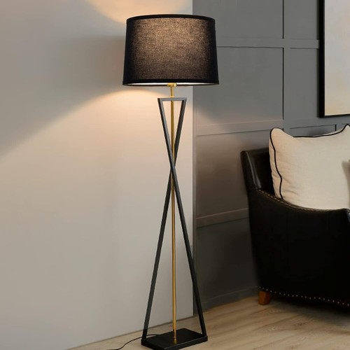 Modern 12.6" Black Fabric Lamp Shades Set - Perfect for Table & Floor Lamps - Picture 9 of 9