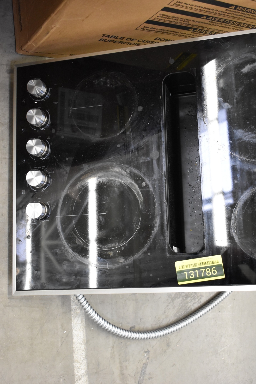 JennAir EuroStyle JED3430GS 30" Black Downdraft Electric Cooktop