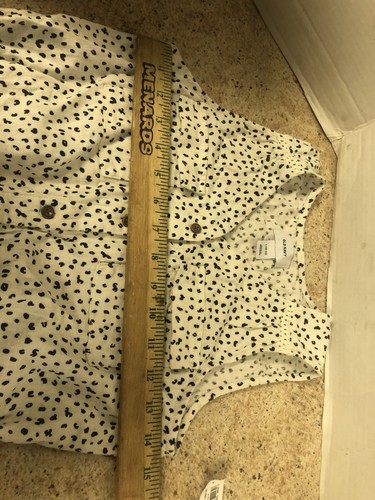 Old Navy White Cheetah Print Romper Tank Shorts Youth Large 10/12 - Picture 9 of 12