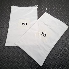 Adidas Y-3 White Satin Rectangle Shoes Dust Cover Bag 15" X 10" inch  1 Pair