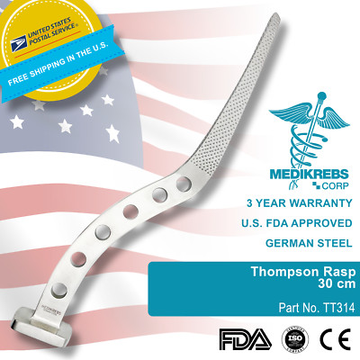 Thompson Rasp Bone 30 cm OR Grade German Steel Orthopedics Surgical Instruments
