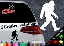 Bigfoot Silhouette Sticker Aufkleber Sasquatch Evolution Kontur JDM Fun Decal