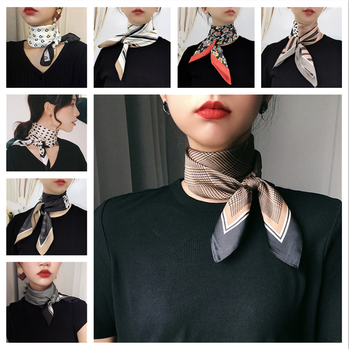 Satin Scarf Hair Tie Hair Band 