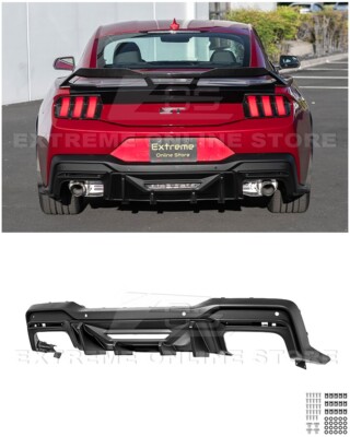 For 24-Up Ford Mustang S650 | Track Package Rear Bumper Diffuser Replacement