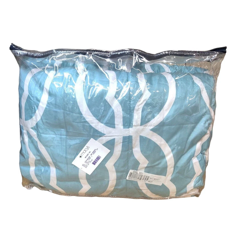 Hallmart Collectibles Lendessa 7 piezas Juego de edredón, king, azul - sin falda de cama Foto 3 de 4