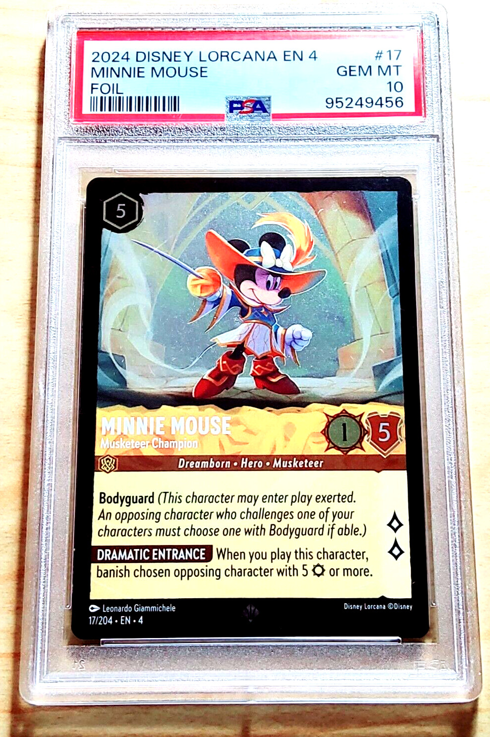 2024 Disney Lorcana Ursula's Return MINNIE MOUSE #17 Foil PSA 10 Gem Mint