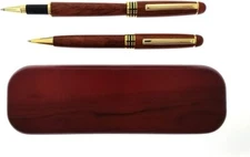 GIFTS INFINITY Engraved/Personalized Rosewood 2 Pen Set Free Engraving