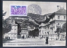 CARTE MAXIMUM TIMBRE ÉVOCATION N° 2224 OBLITÉRÉ GRENOBLE 1982