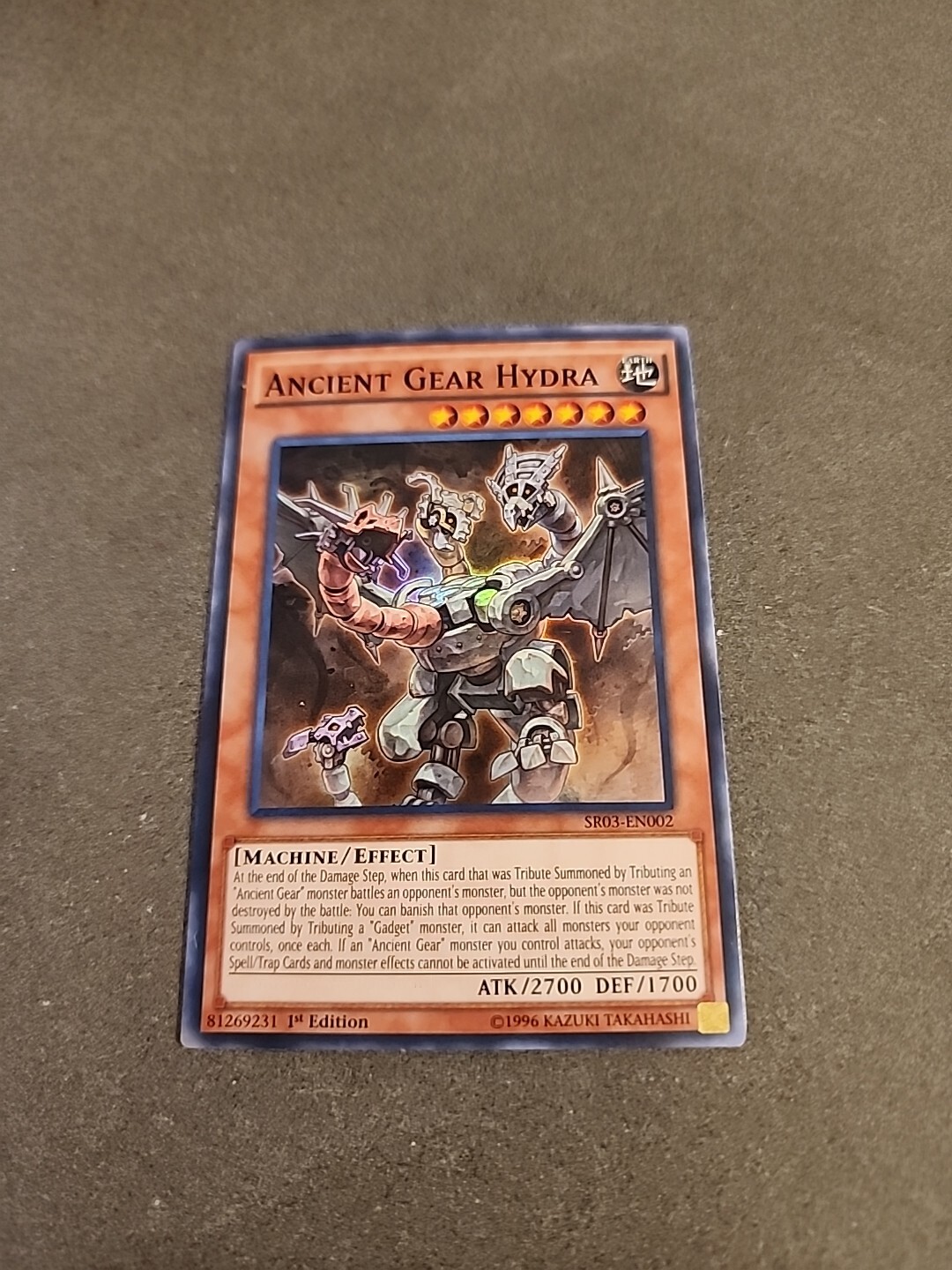 Yu-Gi-Oh! Ancient Gear Hydra Card - LDS1-EN083 Common 1st Edition - Legendary Duelists: Season 1 - View #2