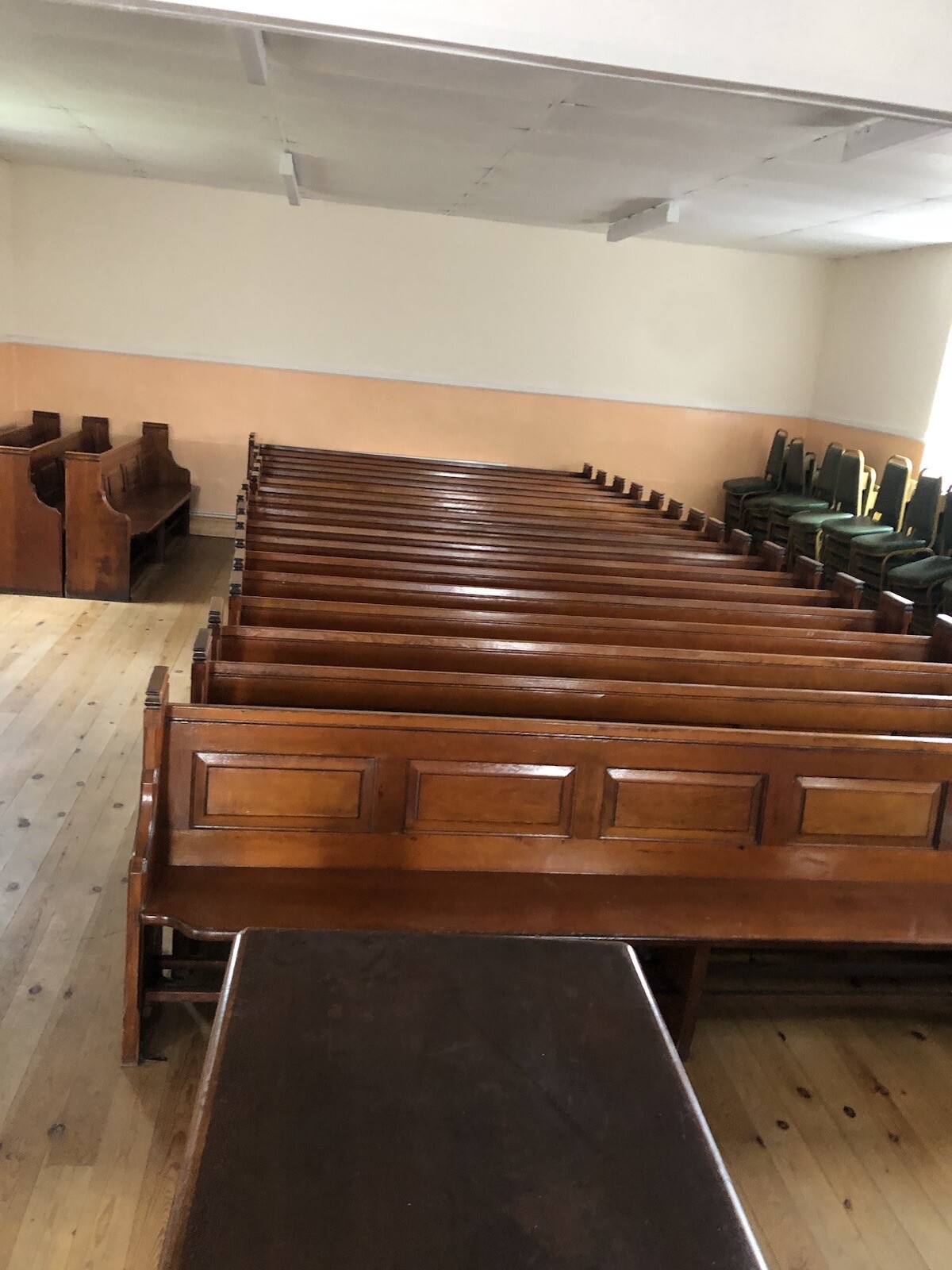 12ft Pitch Pine Church Pews X1 eBay