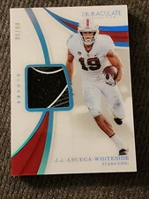 2019 J.J. Arcega-Whiteside Immaculate Collegiate Player Worn Gloves /36 Stanford