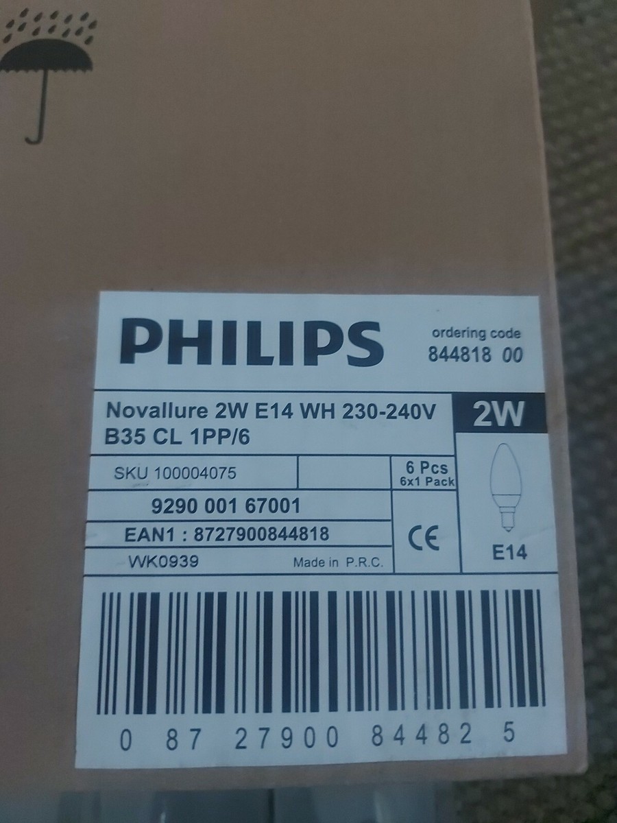 「零」 6 x Philips Novallure 2w E14 B35 Led Candle 230v 10w | eBay