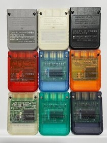 Sony PlayStation PS1 Official OEM 15 Block Memory Card - Pick your color!
