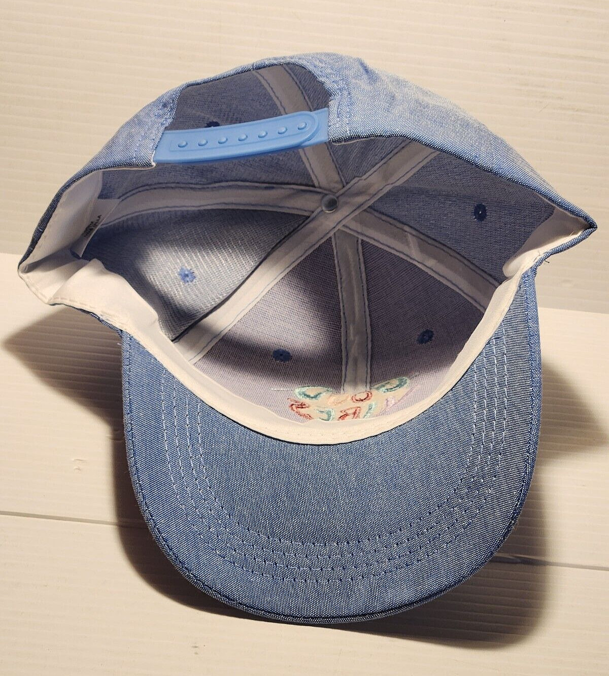 Women’s GOOD VIBES Blue Baseball Cap Adjustable SnapBack Hat Adult/Teens NEW