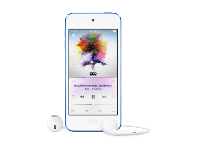 Reproductores de MP3 azules Apple