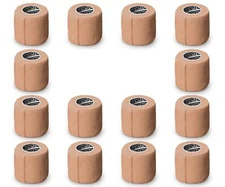 (14-Pack) 2” x 5 Yards | Beige Self Adhesive Bandage Wrap – Breathable Self A...