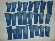 24 Piece Kids Jean FABRIC Crafts Oshkosh B’Gosh 6M -4T GREAT FOR PRACTICE ***