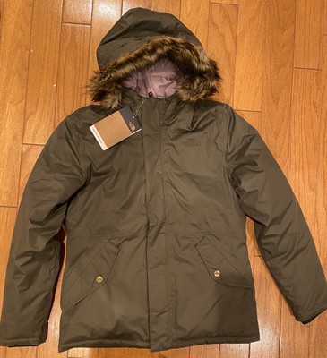 north face taupe green jacket