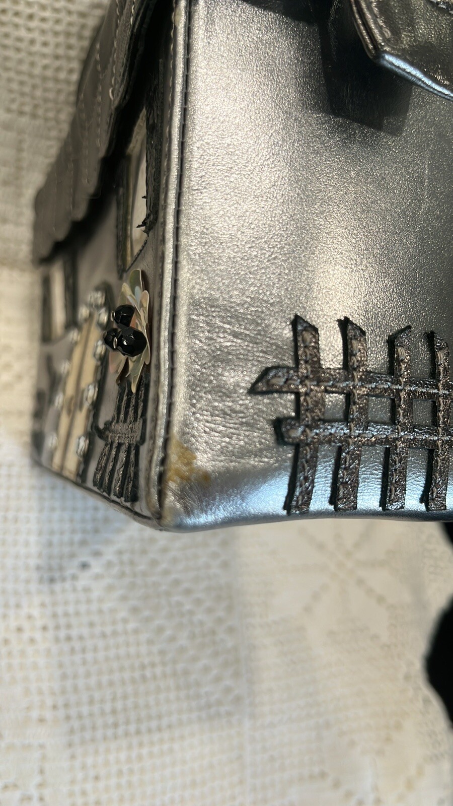 Rare Braccialini Leather cottage Mini Bag — image 7