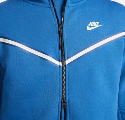 Nike Sportswear Tech Fleece Full Zip Hoodie Marina Blue Mens 2XL
