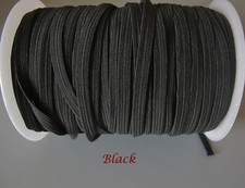 3/10 Metres 6mm Flat Corded Thin Elastic Mask Dressmaking Waistband Headbands