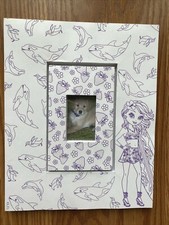 Lisa Frank Coloring Photo Album Magnet Pages White Coloring Rare Frame