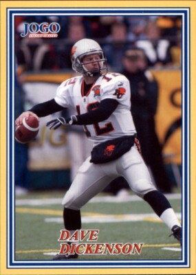 2004 Jogo CFL #43 Dave Dickenson - BC Lions - Montana Grizzlies