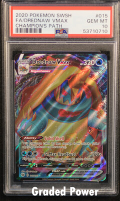 Champion's Path Drednaw VMAX PSA 10 Full Art HOLO (0710) 015/073