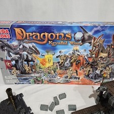 Mega Bloks Dragons Krystal Wars, Island of Fire, #9877 w Dragons, Incomplete Set