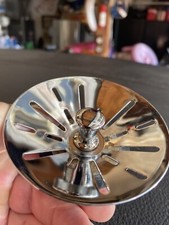2 POLISHED Stainless Steel Kitchen Sink Strainer Stopper Waste Plug USA Filter