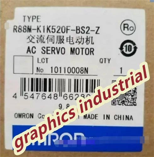 New Genuine Omron R88M-K1K520F-BS2-Z Servo Motor R88M-K1K520F-BS2-Z In Box