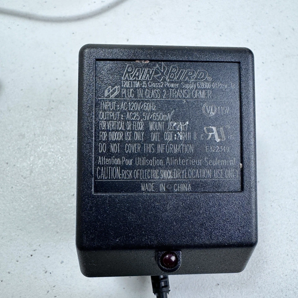Rain Bird 639300-02 Plug In Class 2 Transformer AC 25.5 V - Image 4 of 4