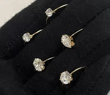 LOOK! 5x 14k Gold filled Gem Stone Ring Lot GF Vtg VICTORIAN ART DECO Edwardian