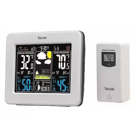 Taylor 1736 Wireless In/Out Forecaster W/Color Disp