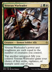Veteran Warleader #221 Foil Battle for Zendikar (BFZ) MTG