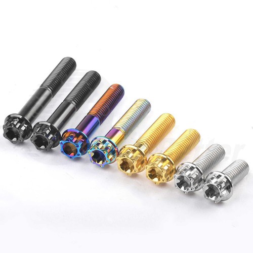 Titanium Torx Head Flange Bolt M6 Hex Dual Drive Screws 10mm-50mm for Motorcycle - Picture 9 of 18