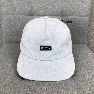 RVCA Thatll Do Clipback II Hat Cap Strap Back One Size Blue Mens Baseball Twill