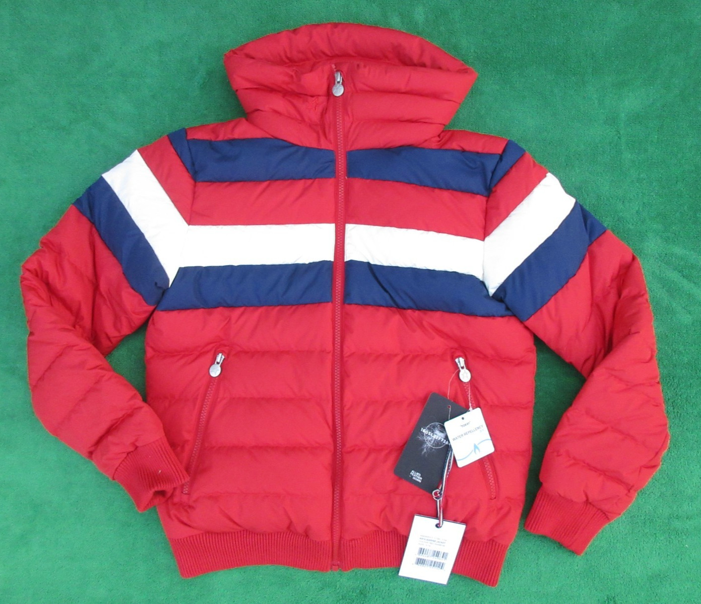 NWT Kids Youth Perfect Moment Queenie Down Ski Jacket Red Rainbow Size Y14
