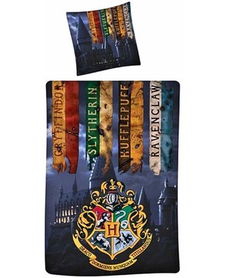 Harry Potter Bettwäsche Set 2-tlg.135-140x200 cm Wendebettwäsche aus Baumwolle