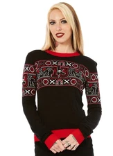 Sourpuss Clothing Friday 13th Ugly Christmas Sweater
