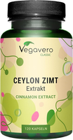 Vegavero Ceylon Zimt Kapseln Hochdosiert (120 Vegane Kapseln) - 2500 Mg Zimtextr