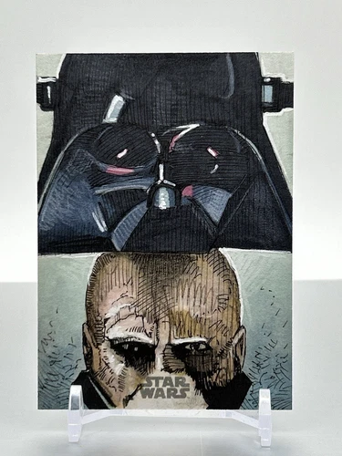 2023 Topps Star Wars Obi-Wan Kenobi Sketch Card Chris Owen Art 1/1 Darth Vader