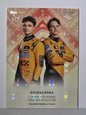 🧡 /5 McLaren La Squadra Lando Norris Oscar Piastri Topps F1 Eccellenza 2025 Red