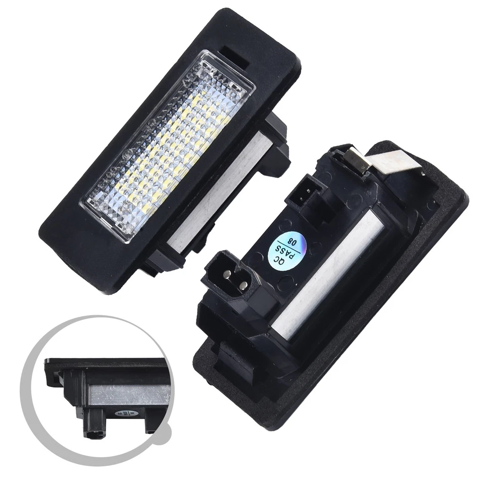 2x Error LED License Plate Light Bulb For B M W E90 E92 E39 E60 E61 M5 E70 - Image 2 of 4