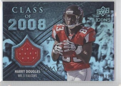 2008 Upper Deck Icons Class of Rainbow Jerseys /199 Harry Douglas Rookie RC 0c2