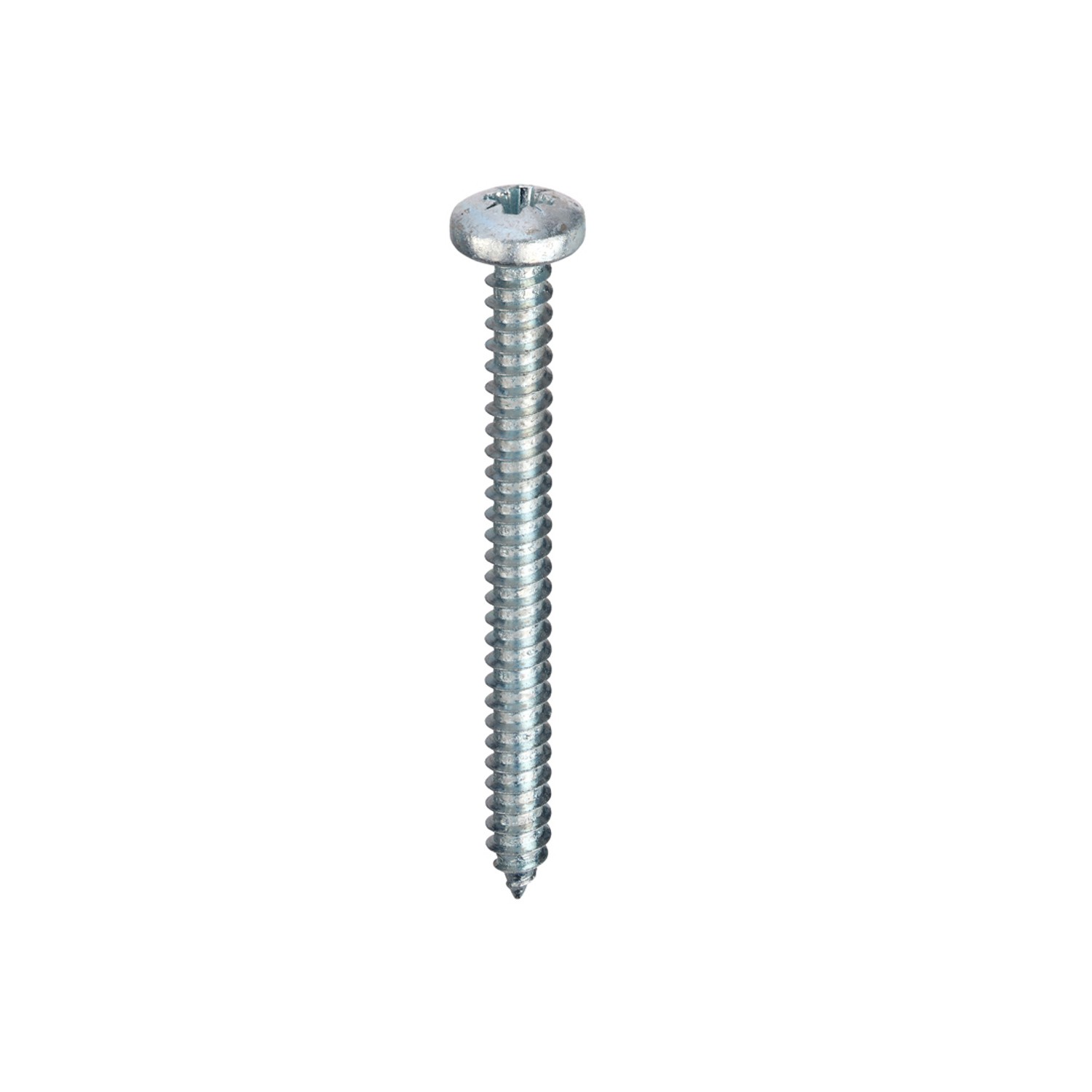 Self-Tapping Screws Pozi Pan Head AB DIN 7981C BZP - 10 x 1.1/2 - Box of 100
