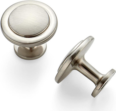 60 Pack Brushed Nickel Cabinet Pulls - 1.25'' Kitchen & Drawer Knobs
