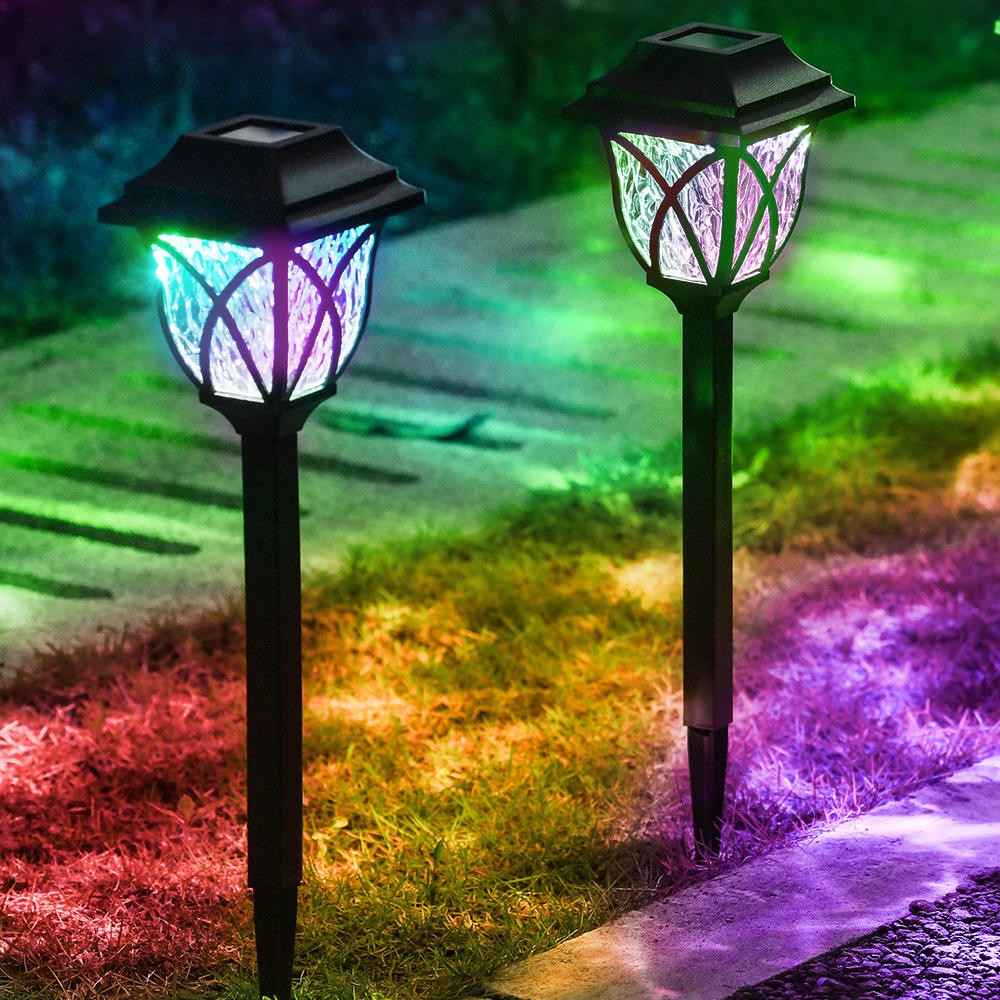 2PC Solar Pathway Lights Outdoor Waterproof LED Garden Yard Patio Landscape lamp