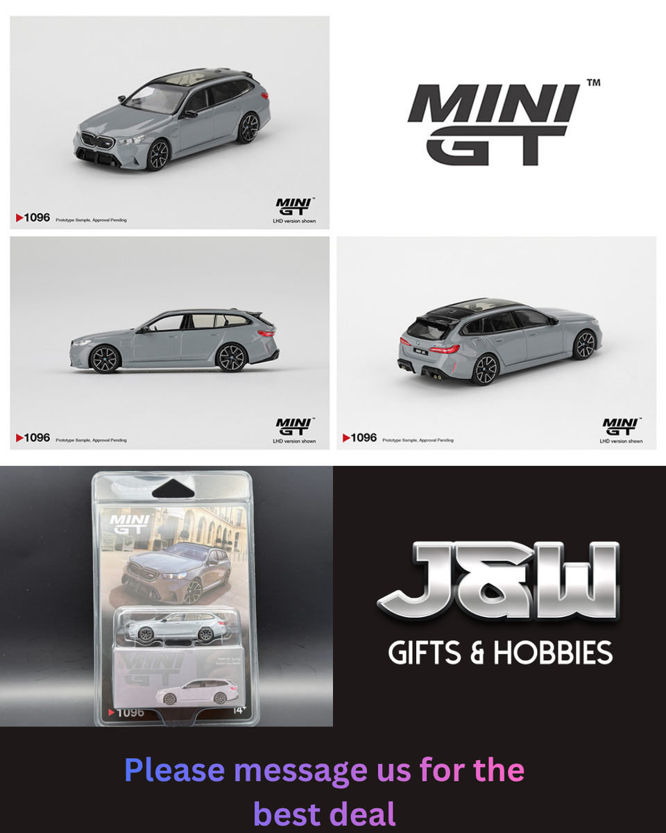 Mini GT BMW M5 Touring (G99) Brooklyn Gray Metallic #1096 1/64 | eBay