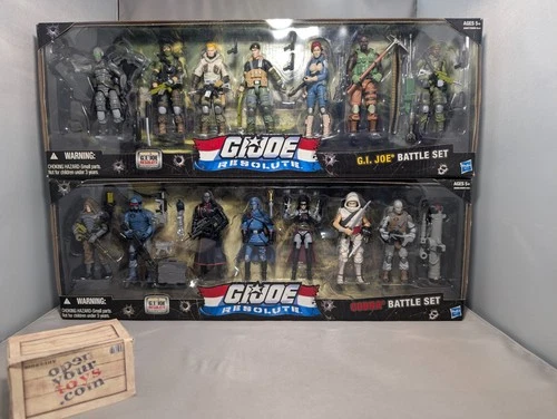 Brand New GI Joe Resolute G.I. Joe and Cobra Battle Sets 7-Packs 7 Packs